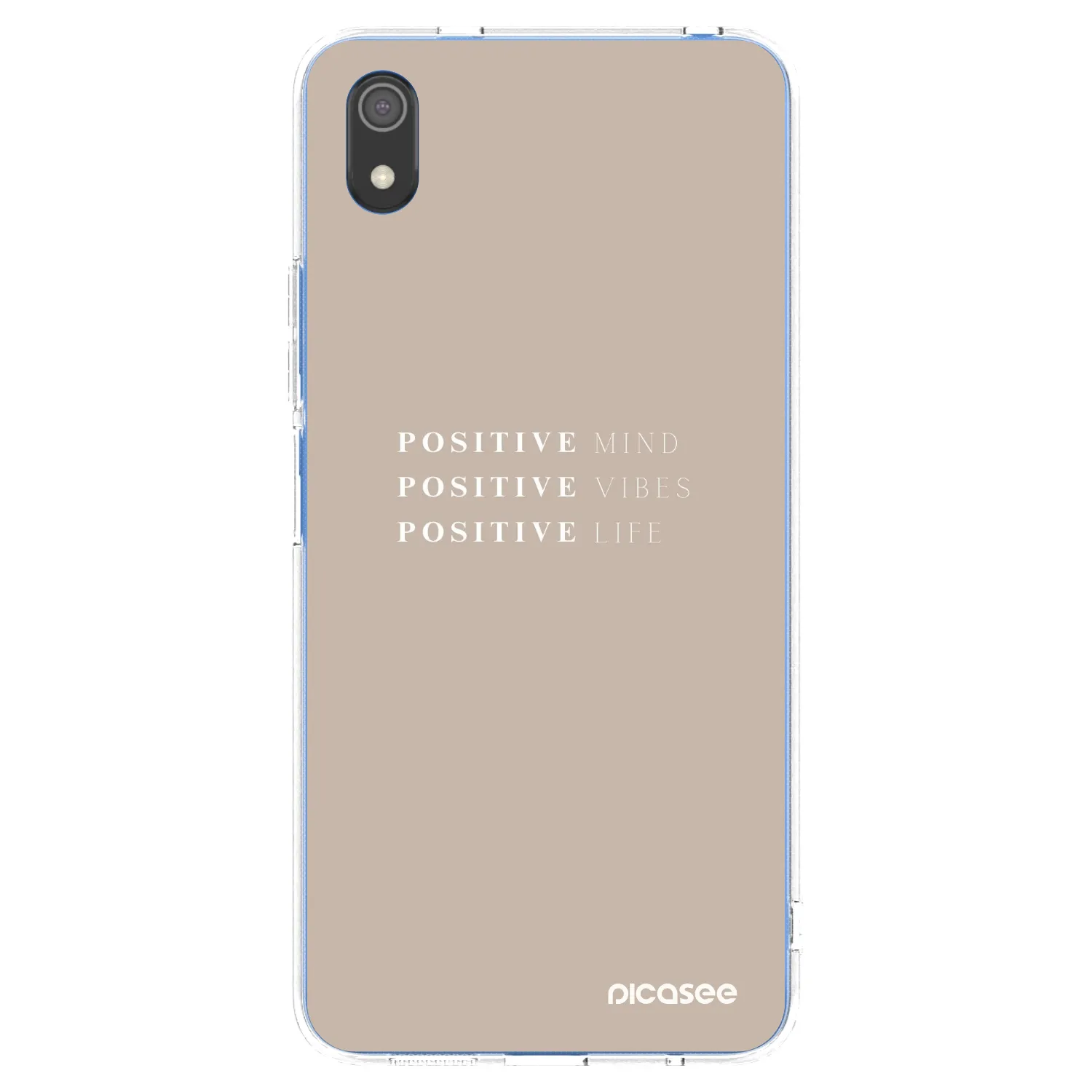 Picasee silikonowe przeźroczyste etui na Xiaomi Redmi 7A - Positive Vibes