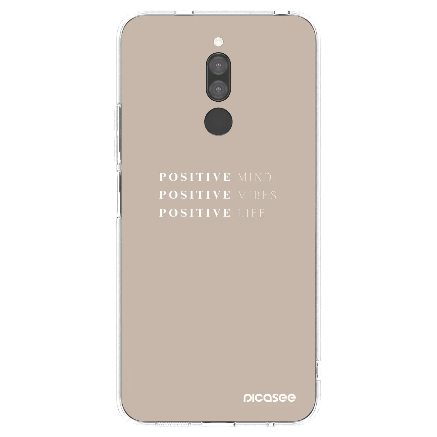 Picasee silikonowe przeźroczyste etui na Xiaomi Redmi 8 - Positive Vibes