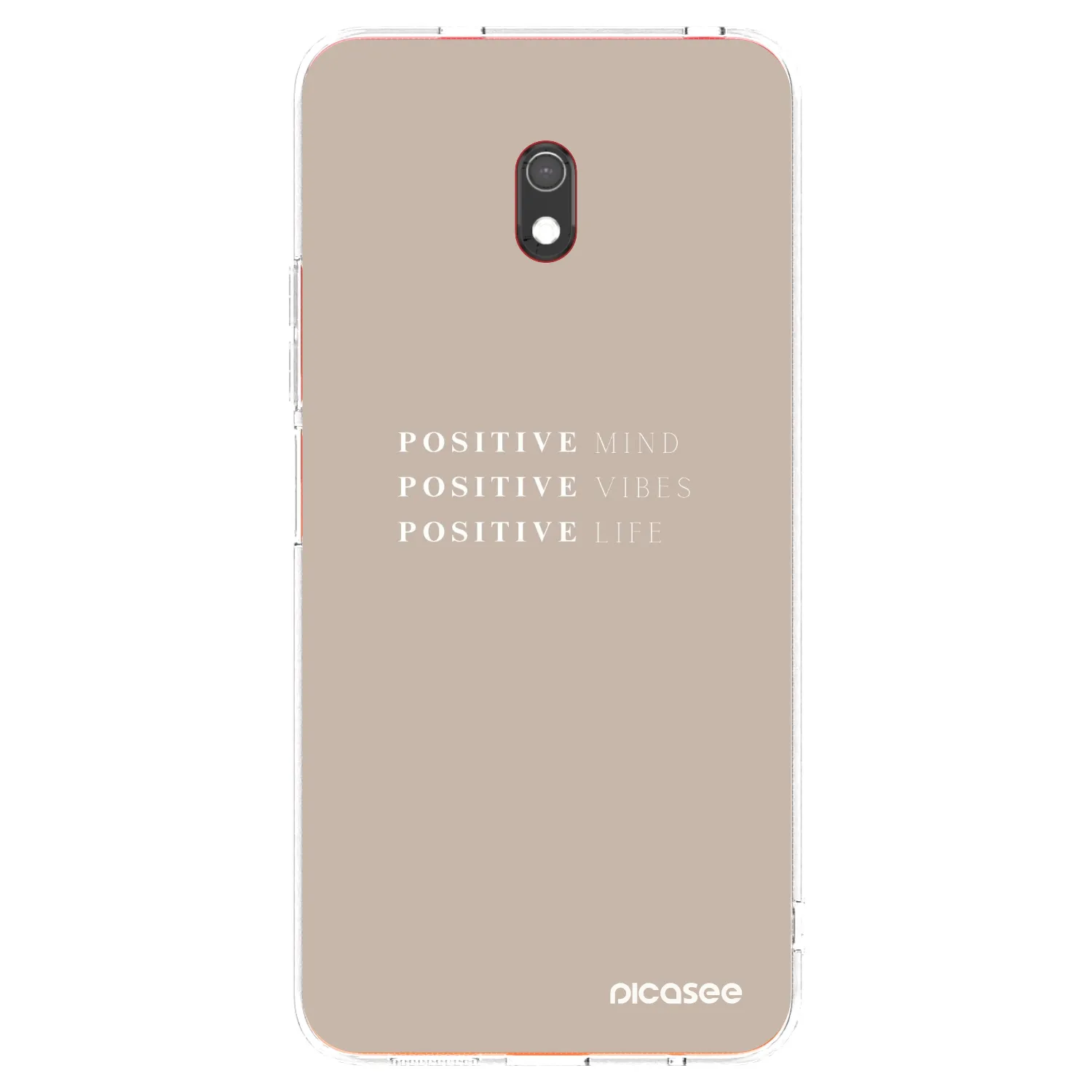 Picasee silikonowe przeźroczyste etui na Xiaomi Redmi 8A - Positive Vibes