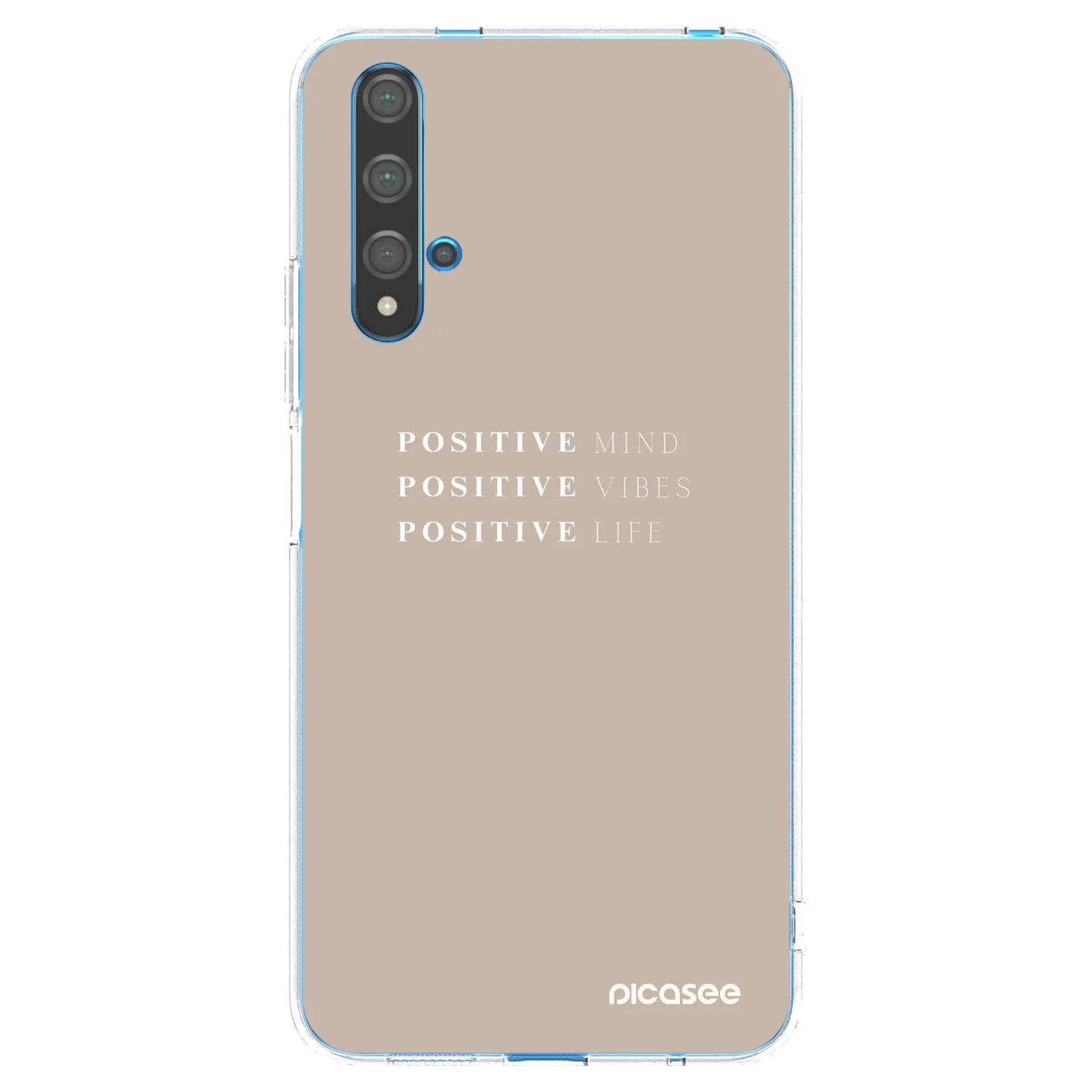 Picasee silikonowe przeźroczyste etui na Huawei Nova 5T - Positive Vibes