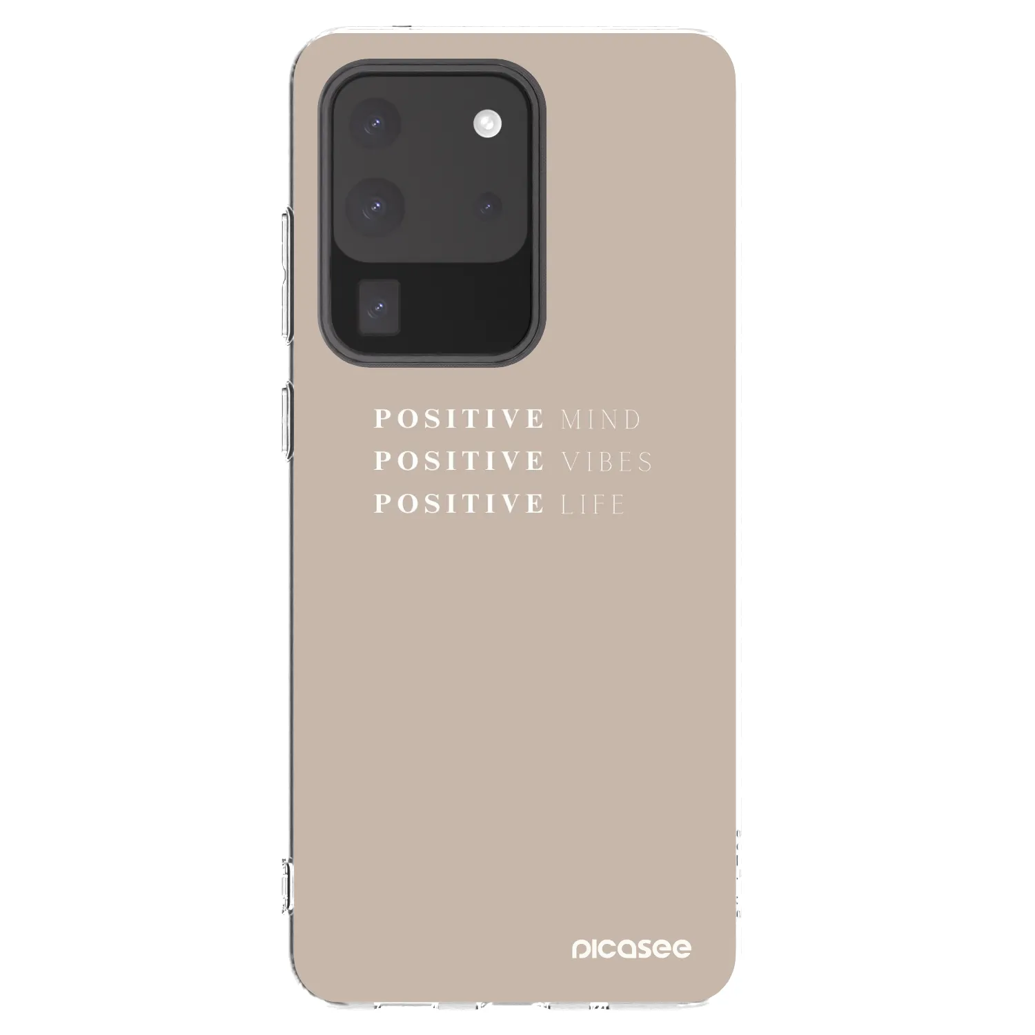 Picasee silikonowe przeźroczyste etui na Samsung Galaxy S20 Ultra 5G G988F - Positive Vibes
