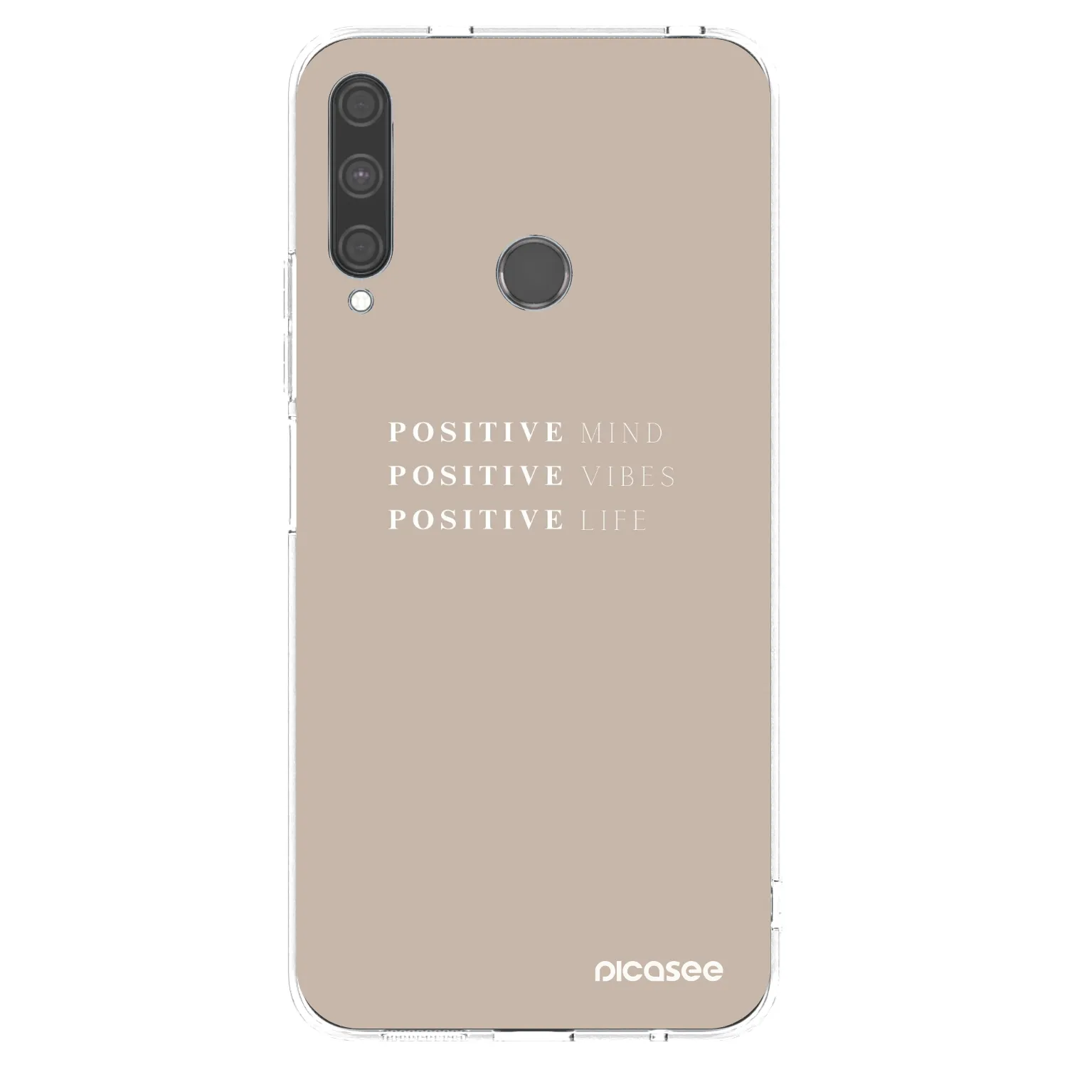 Picasee silikonowe przeźroczyste etui na Huawei P40 Lite E - Positive Vibes