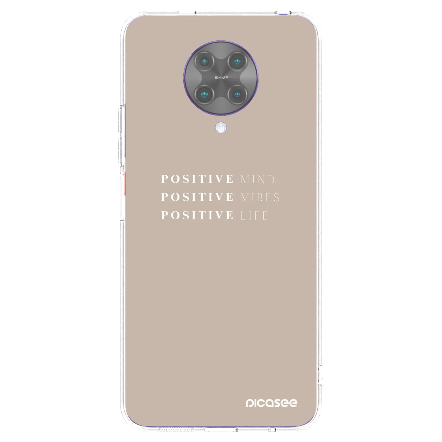 Picasee silikonowe przeźroczyste etui na Xiaomi Poco F2 Pro - Positive Vibes