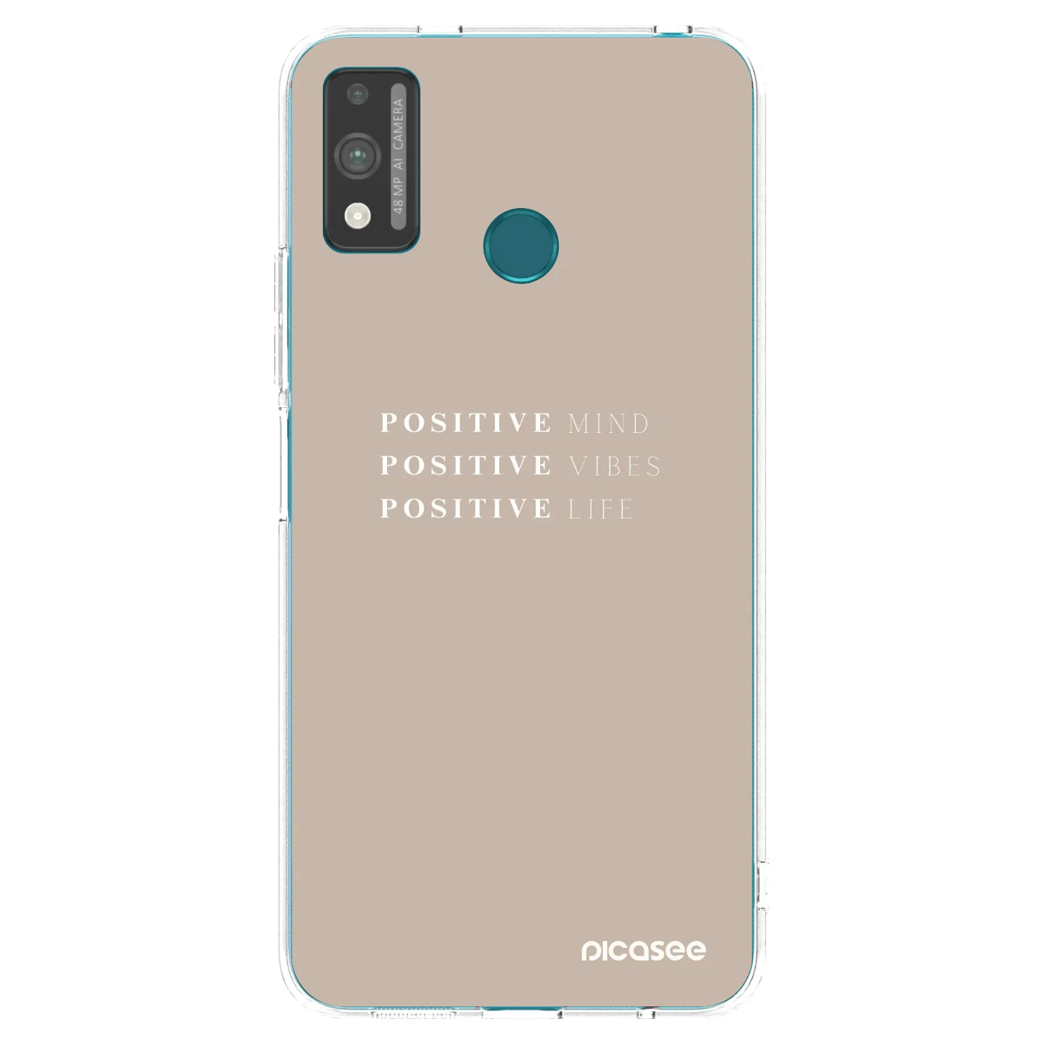 Picasee silikonowe przeźroczyste etui na Honor 9X Lite - Positive Vibes