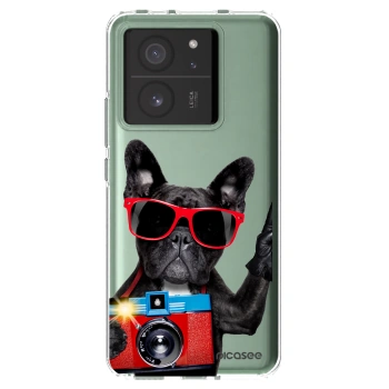 Picasee silikonowe przeźroczyste etui na Xiaomi 13T Pro - Französische Bulldogge