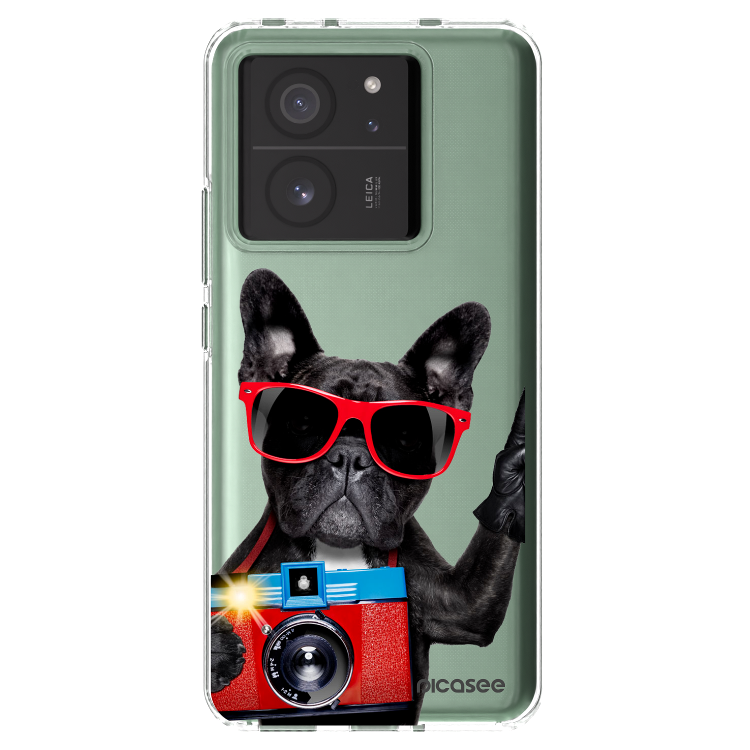 Picasee silikonowe przeźroczyste etui na Xiaomi 13T Pro - Französische Bulldogge