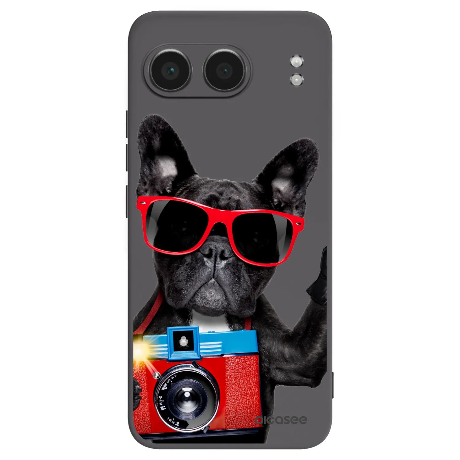 Picasee silikonowe czarne etui na OnePlus Nord 4 - Französische Bulldogge