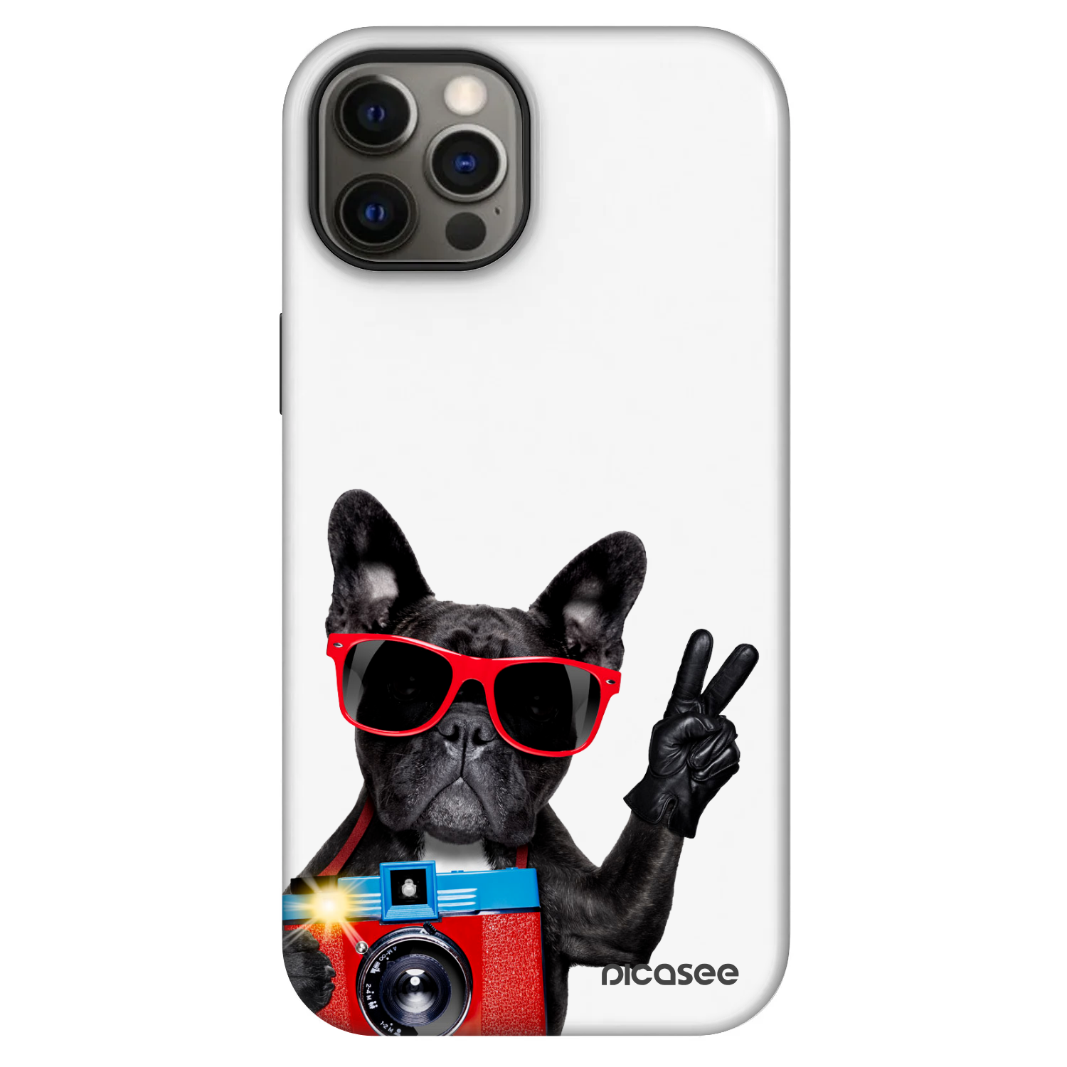 Picasee Fashion Case MagSafe na Apple iPhone 12 Pro - Französische Bulldogge