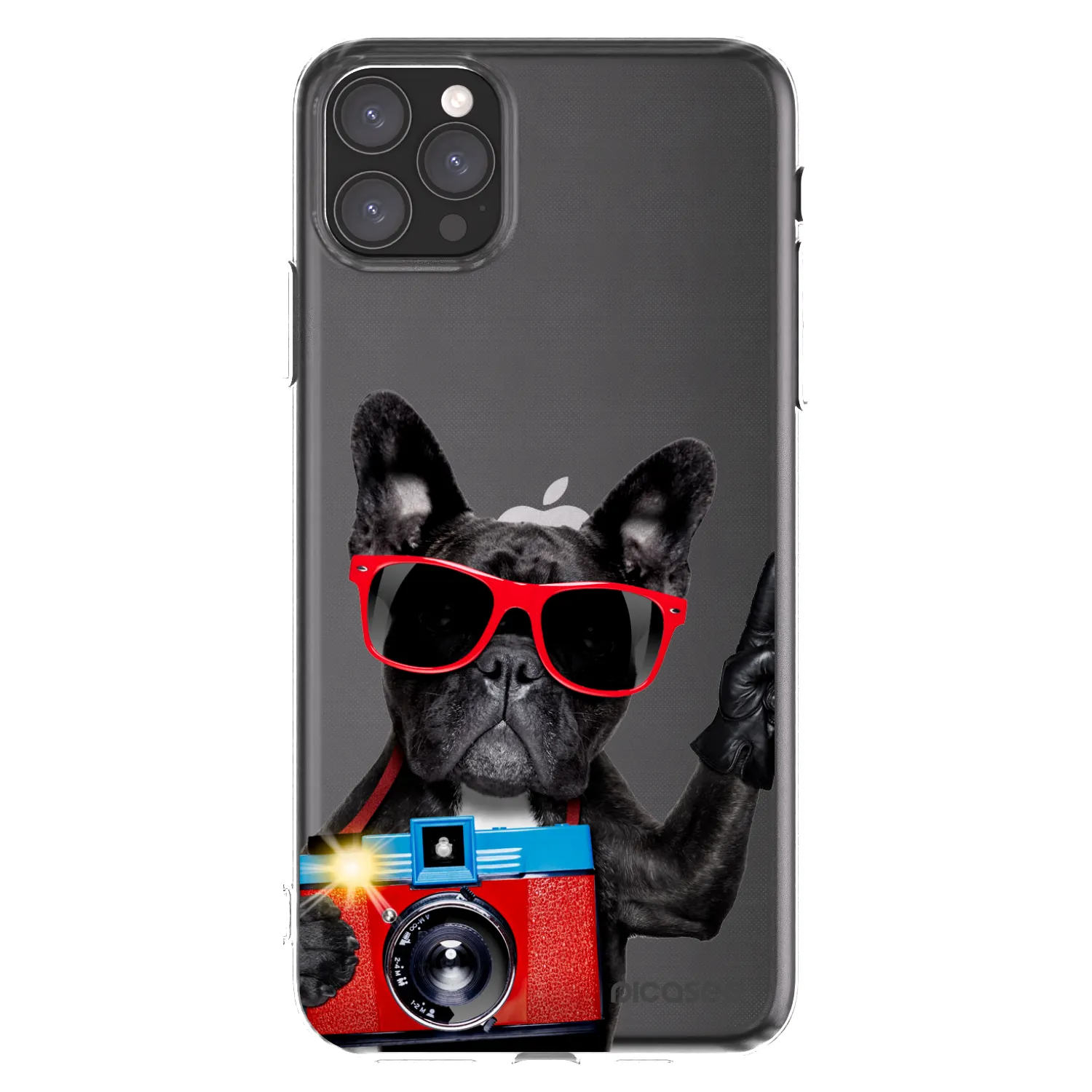 Picasee silikonowe przeźroczyste etui na Apple iPhone 11 Pro Max - Französische Bulldogge