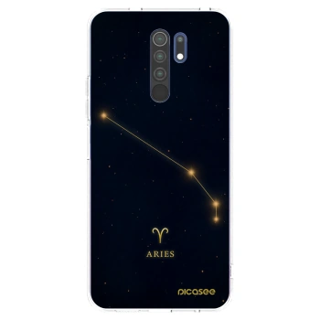 Picasee silikonowe przeźroczyste etui na Xiaomi Redmi 9 - ARIES