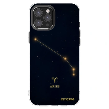 Picasee silikonowe przeźroczyste etui na Apple iPhone 12 Pro Max - ARIES