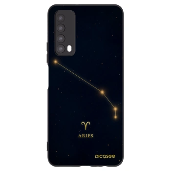 Picasee silikonowe czarne etui na Huawei P Smart 2021 - ARIES