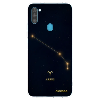 Picasee silikonowe przeźroczyste etui na Samsung Galaxy M11 - ARIES