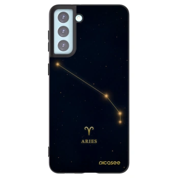 Picasee silikonowe czarne etui na Samsung Galaxy S21+ 5G G996F - ARIES