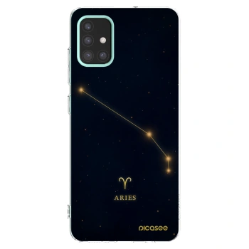 Picasee silikonowe przeźroczyste etui na Samsung Galaxy M31s - ARIES