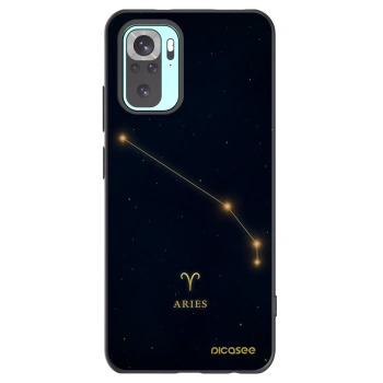 Picasee silikonowe czarne etui na Xiaomi Redmi Note 10 Pro - ARIES