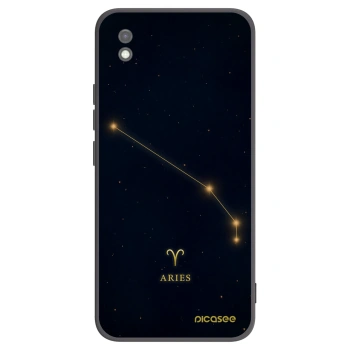 Picasee silikonowe czarne etui na Xiaomi Redmi 9AT - ARIES