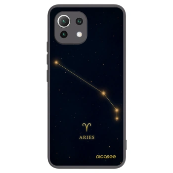 Picasee silikonowe czarne etui na Xiaomi Mi 11 Lite - ARIES