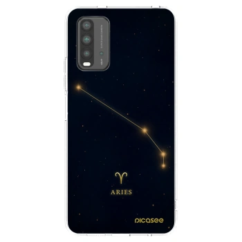 Picasee silikonowe czarne etui na Xiaomi Redmi 9T - ARIES