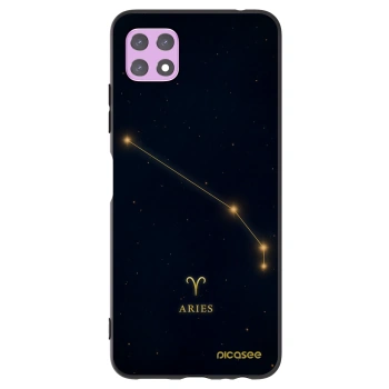 Picasee silikonowe czarne etui na Samsung Galaxy A22 A226B 5G - ARIES