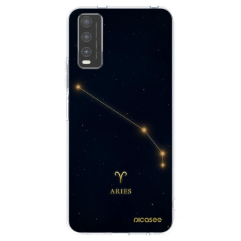 Picasee silikonowe przeźroczyste etui na Vivo Y20s - ARIES
