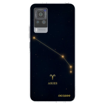 Picasee silikonowe przeźroczyste etui na Vivo X60 Pro 5G - ARIES