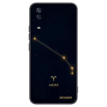 Picasee silikonowe czarne etui na Vivo Y11s - ARIES