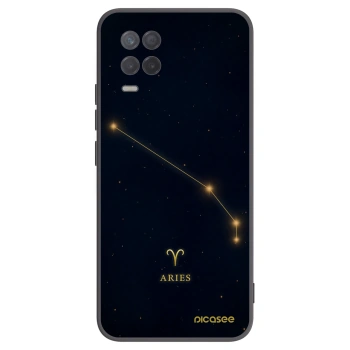 Picasee silikonowe czarne etui na Realme 8 5G - ARIES