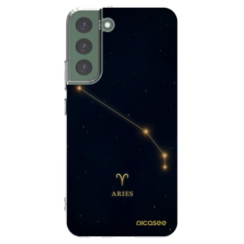 Picasee silikonowe przeźroczyste etui na Samsung Galaxy S22+ 5G - ARIES