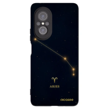 Picasee silikonowe czarne etui na Huawei Nova 9 SE - ARIES