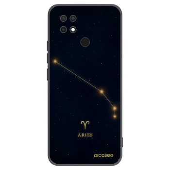 Picasee silikonowe czarne etui na Xiaomi Redmi 10C - ARIES