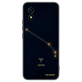 Picasee silikonowe czarne etui na Vivo Y01 - ARIES