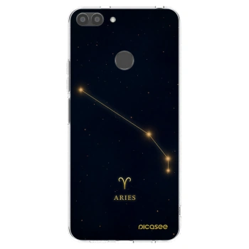 Picasee silikonowe przeźroczyste etui na Huawei P Smart - ARIES