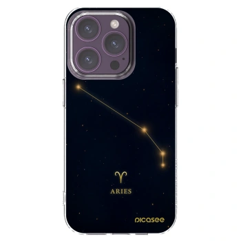 Picasee silikonowe przeźroczyste etui na Apple iPhone 14 Pro - ARIES