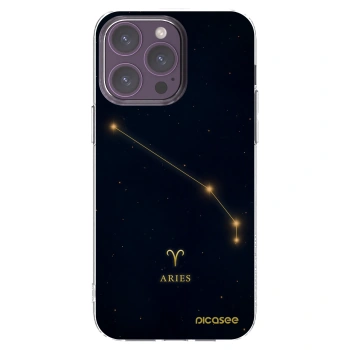 Picasee silikonowe przeźroczyste etui na Apple iPhone 14 Pro Max - ARIES