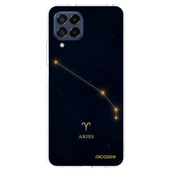 Picasee silikonowe przeźroczyste etui na Samsung Galaxy M53 5G - ARIES