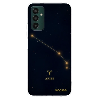 Picasee silikonowe przeźroczyste etui na Samsung Galaxy M13 M135F - ARIES