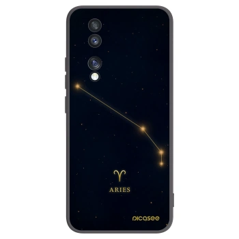 Picasee silikonowe czarne etui na Honor 70 - ARIES