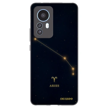 Picasee silikonowe czarne etui na Xiaomi 12T Pro - ARIES