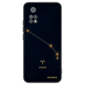 Picasee silikonowe czarne etui na Xiaomi Poco M4 Pro - ARIES