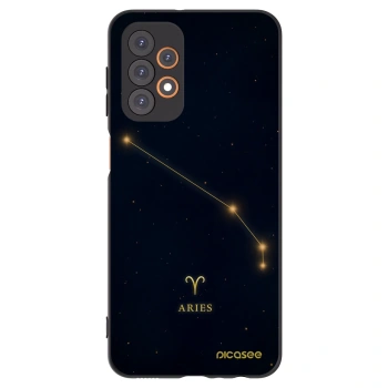 Picasee silikonowe czarne etui na Samsung Galaxy A23 A236B 5G - ARIES