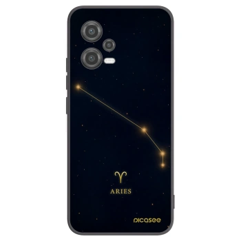 Picasee silikonowe czarne etui na Xiaomi Poco X5 - ARIES