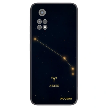 Picasee silikonowe czarne etui na Xiaomi Redmi Note 11S 5G - ARIES