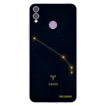 Picasee silikonowe przeźroczyste etui na Honor 8X - ARIES
