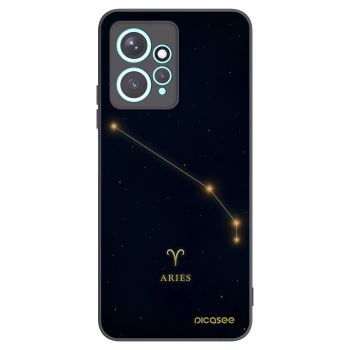 Picasee silikonowe czarne etui na Xiaomi Redmi Note 12 4G - ARIES