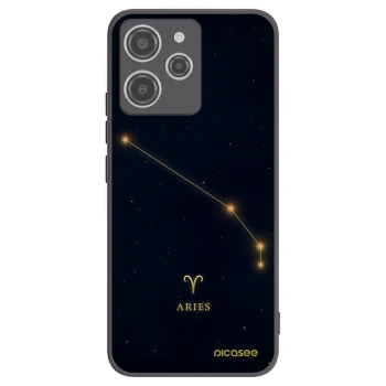 Picasee silikonowe czarne etui na Xiaomi Redmi 12 4G - ARIES