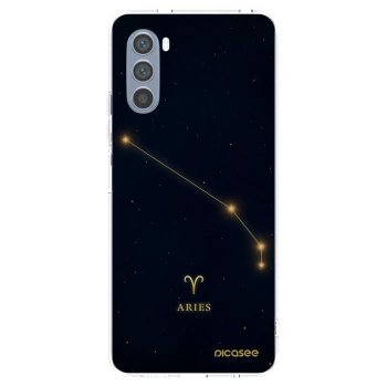 Picasee silikonowe przeźroczyste etui na Motorola Moto G62 - ARIES