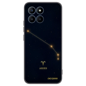 Picasee silikonowe czarne etui na Honor 70 Lite - ARIES