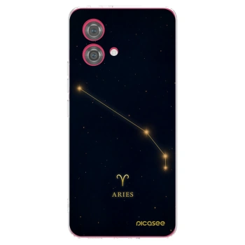 Picasee silikonowe przeźroczyste etui na Motorola Moto G84 5G - ARIES