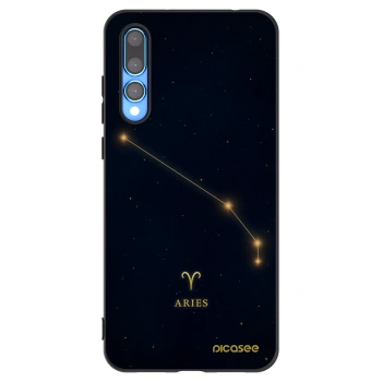 Picasee silikonowe czarne etui na Huawei P20 Pro - ARIES